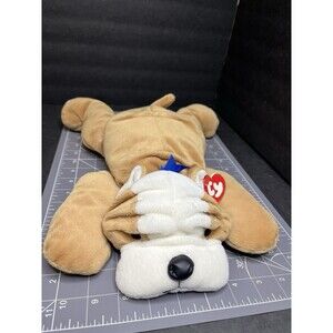 Ty Pillow Pals 1996 Bruiser 14" Plush Stuffed Dog With Tags